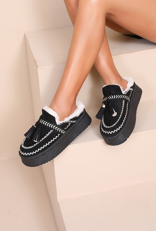 BOOTS COZY BENTHE ZWART