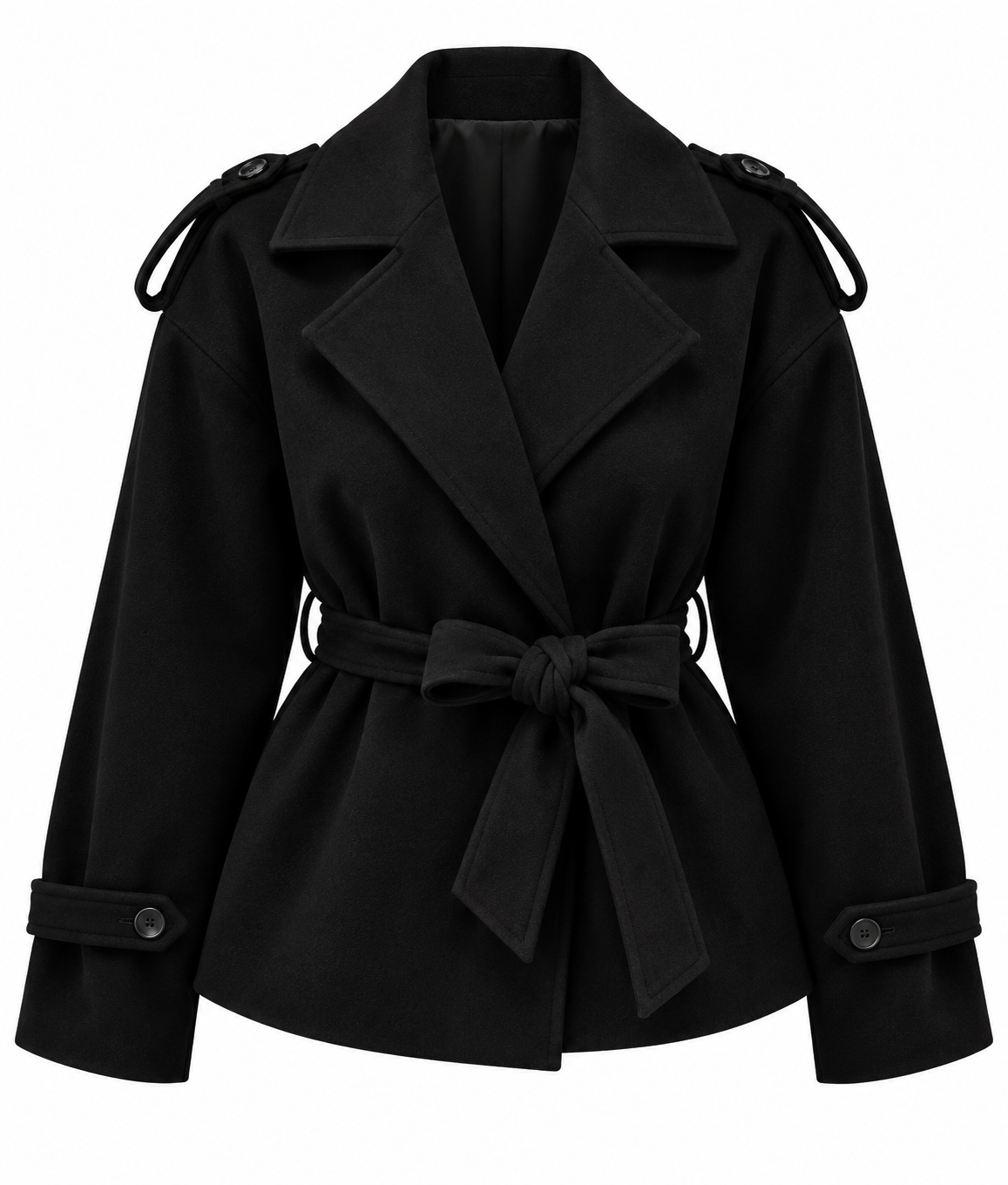 JAS MANTEL KELS ZWART Kinaofashionboutique
