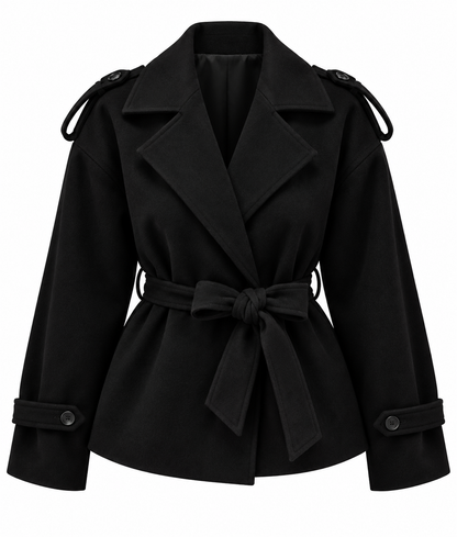 JAS MANTEL KELS ZWART Kinaofashionboutique