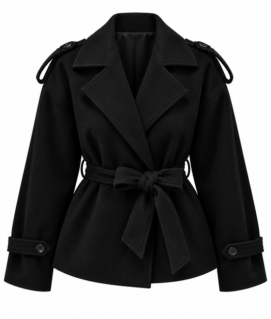 JAS MANTEL KELS ZWART Kinaofashionboutique