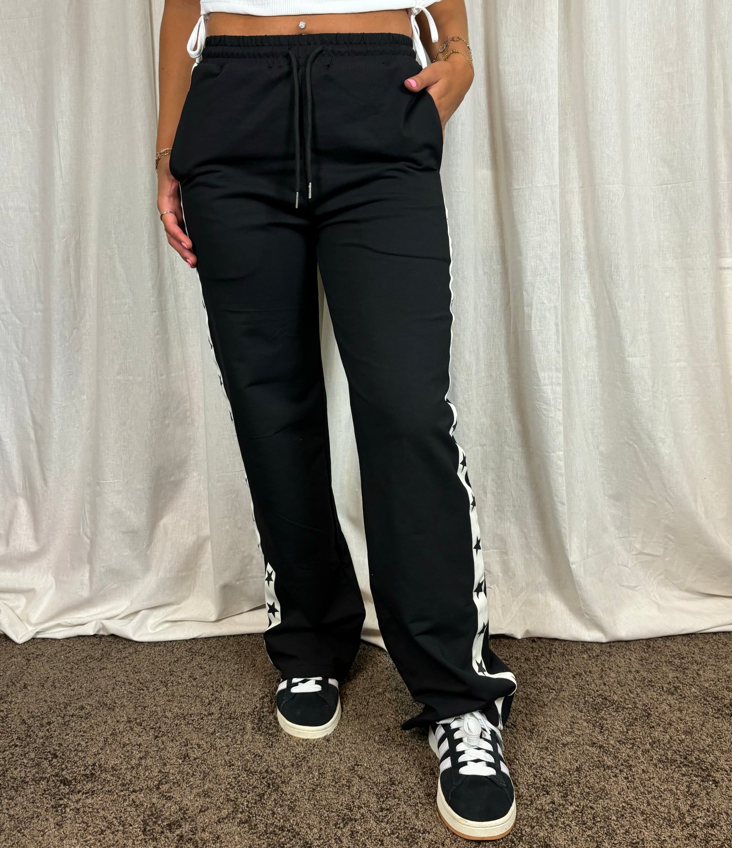 JOGGER PANTS STARS ZWART