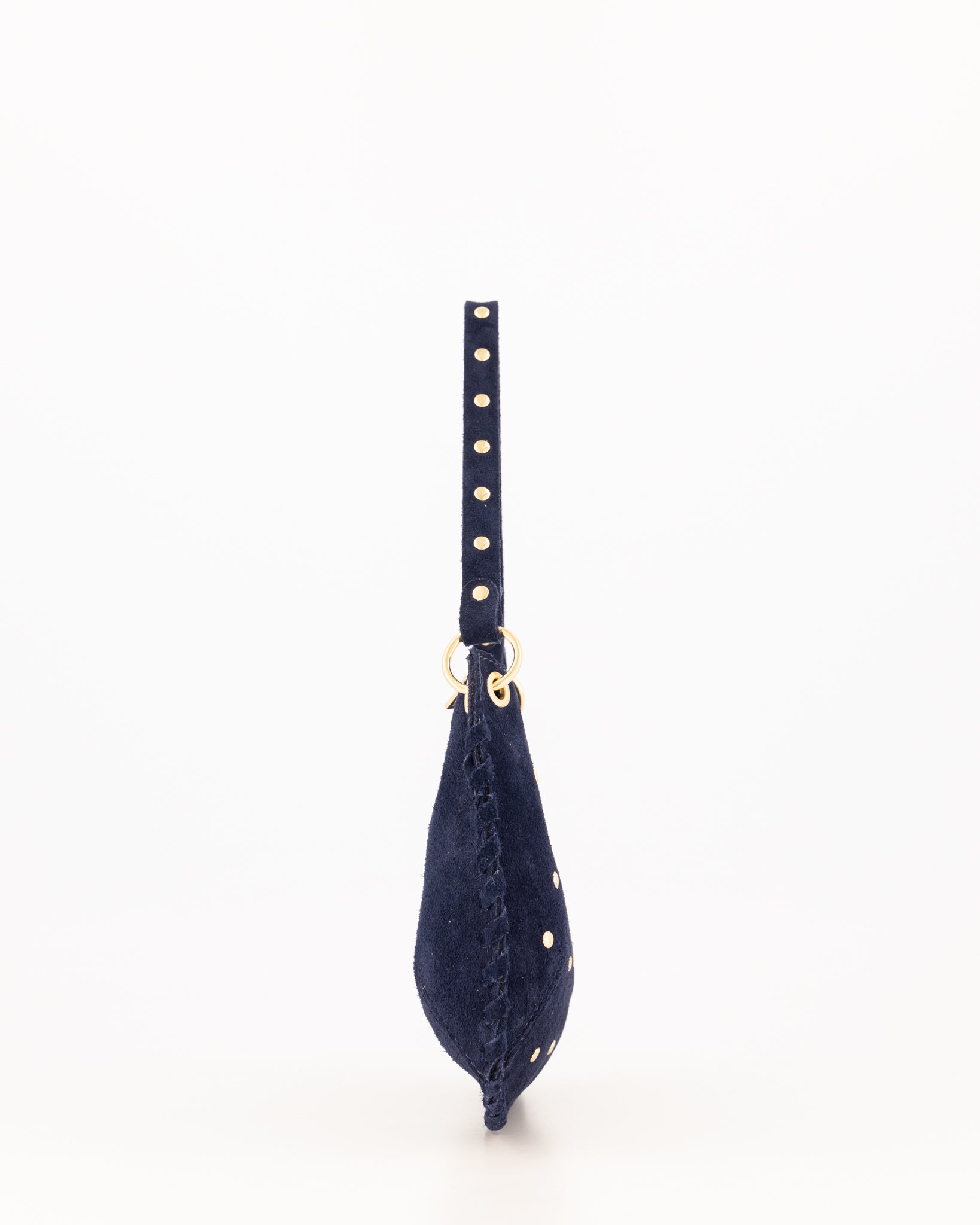 TAS CASEY SUEDE DONKER BLAUW Kinaofashionboutique