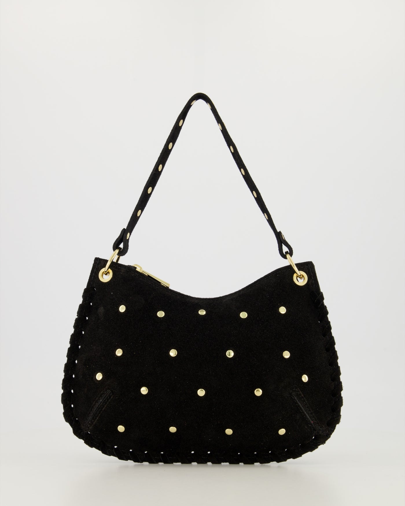 TAS CASEY SUEDE ZWART Kinaofashionboutique