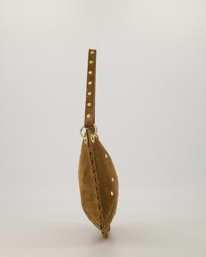 TAS CASEY SUEDE TAUPE Kinaofashionboutique