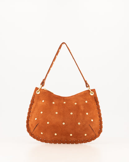 TAS CASEY SUEDE ROEST Kinaofashionboutique