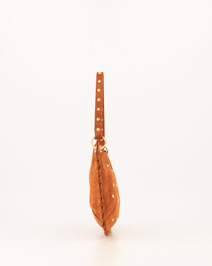 TAS CASEY SUEDE ROEST Kinaofashionboutique