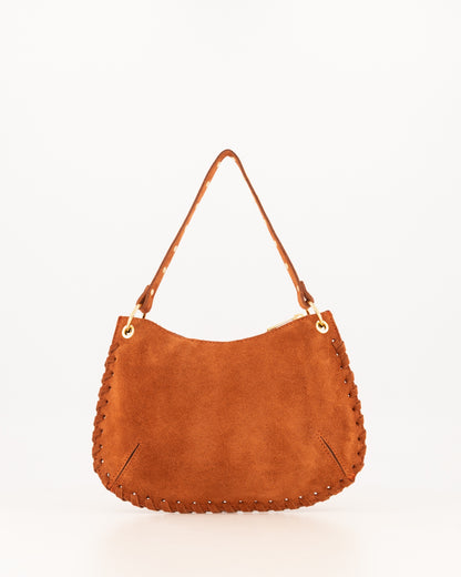 TAS CASEY SUEDE ROEST Kinaofashionboutique