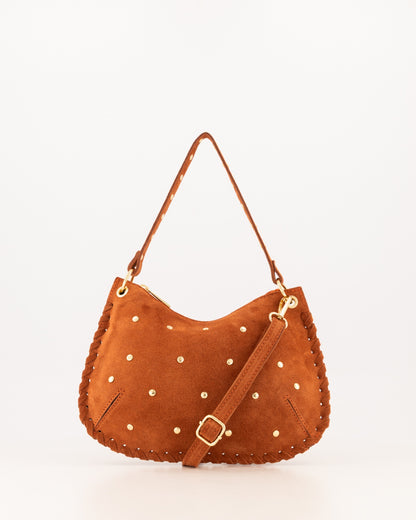 TAS CASEY SUEDE ROEST Kinaofashionboutique