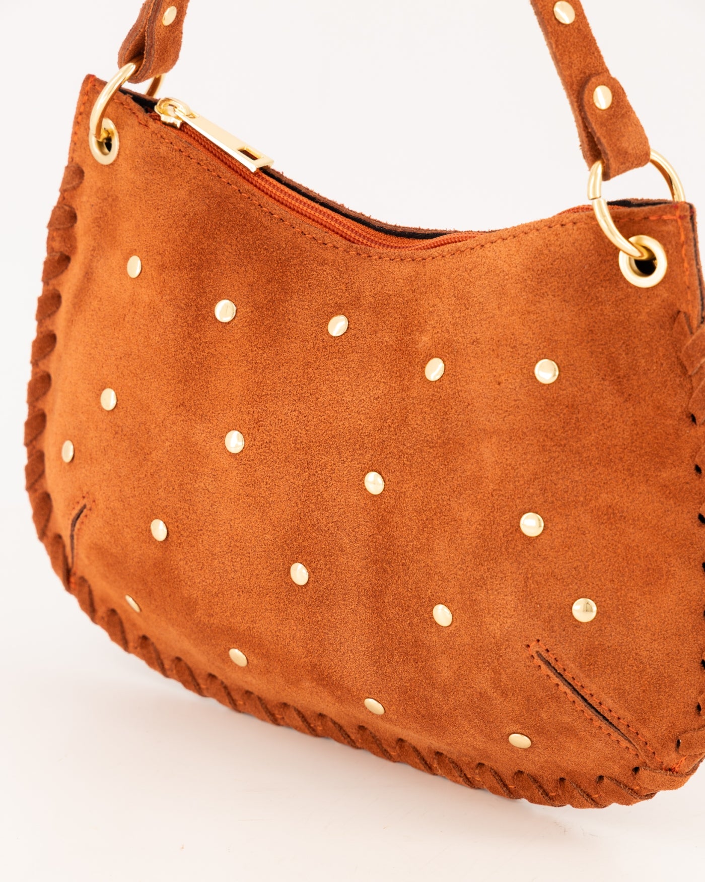 TAS CASEY SUEDE ROEST Kinaofashionboutique