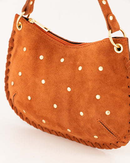 TAS CASEY SUEDE ROEST Kinaofashionboutique