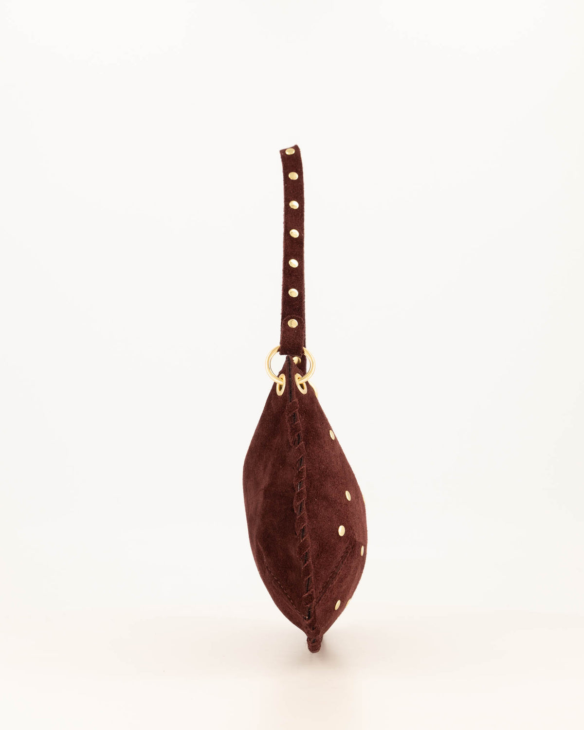 TAS CASEY SUEDE BURGUNDY Kinaofashionboutique