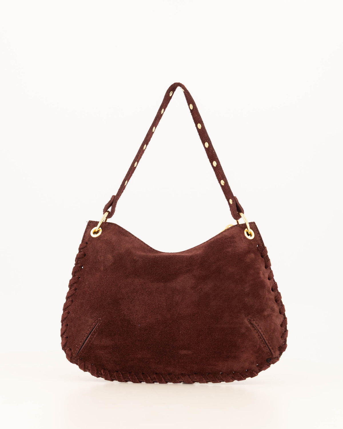 TAS CASEY SUEDE BURGUNDY Kinaofashionboutique