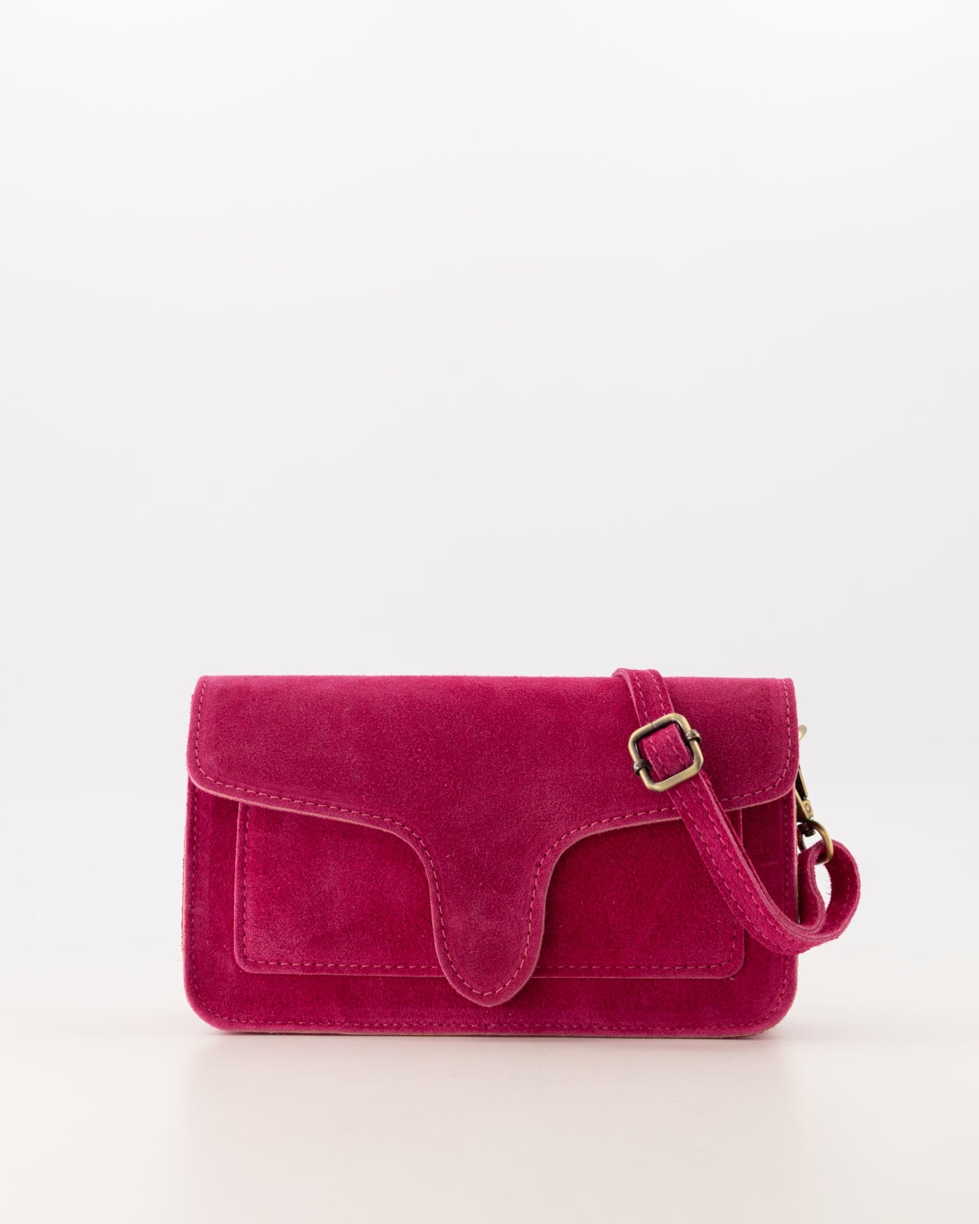 TAS MARGOT SUEDE FUSHIA