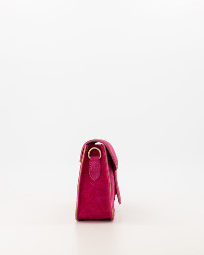 TAS MARGOT SUEDE FUSHIA