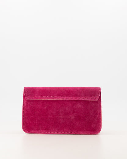 TAS MARGOT SUEDE FUSHIA