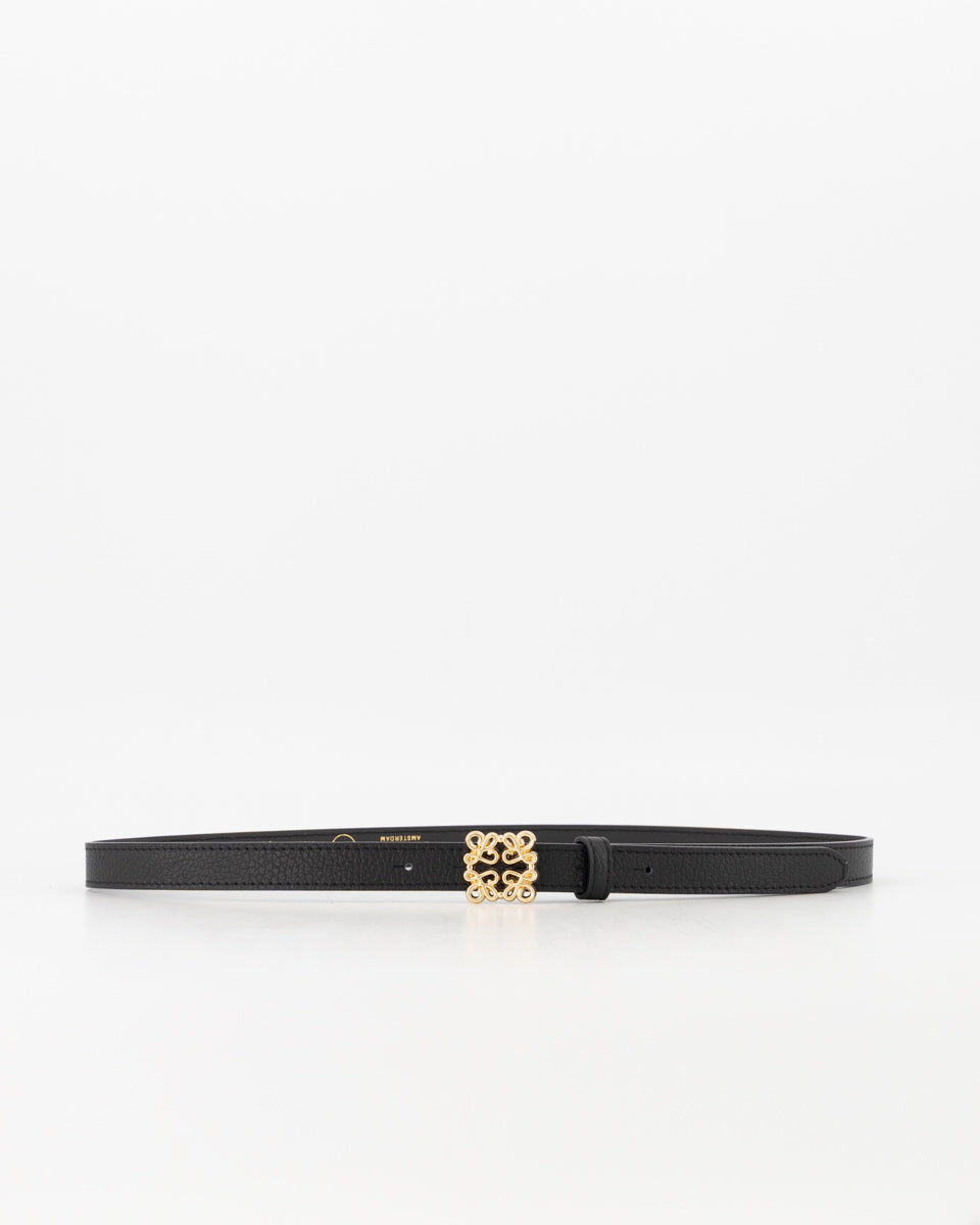 RIEM BIEN ZWART SMAL