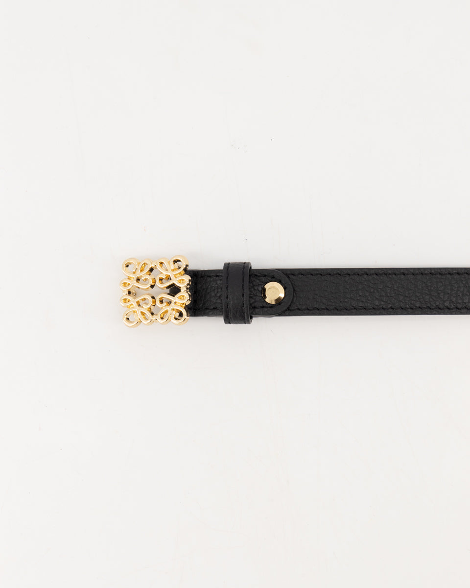 RIEM BIEN ZWART SMAL