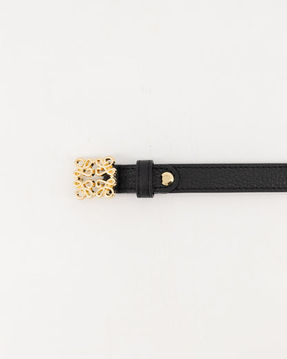 RIEM BIEN ZWART SMAL