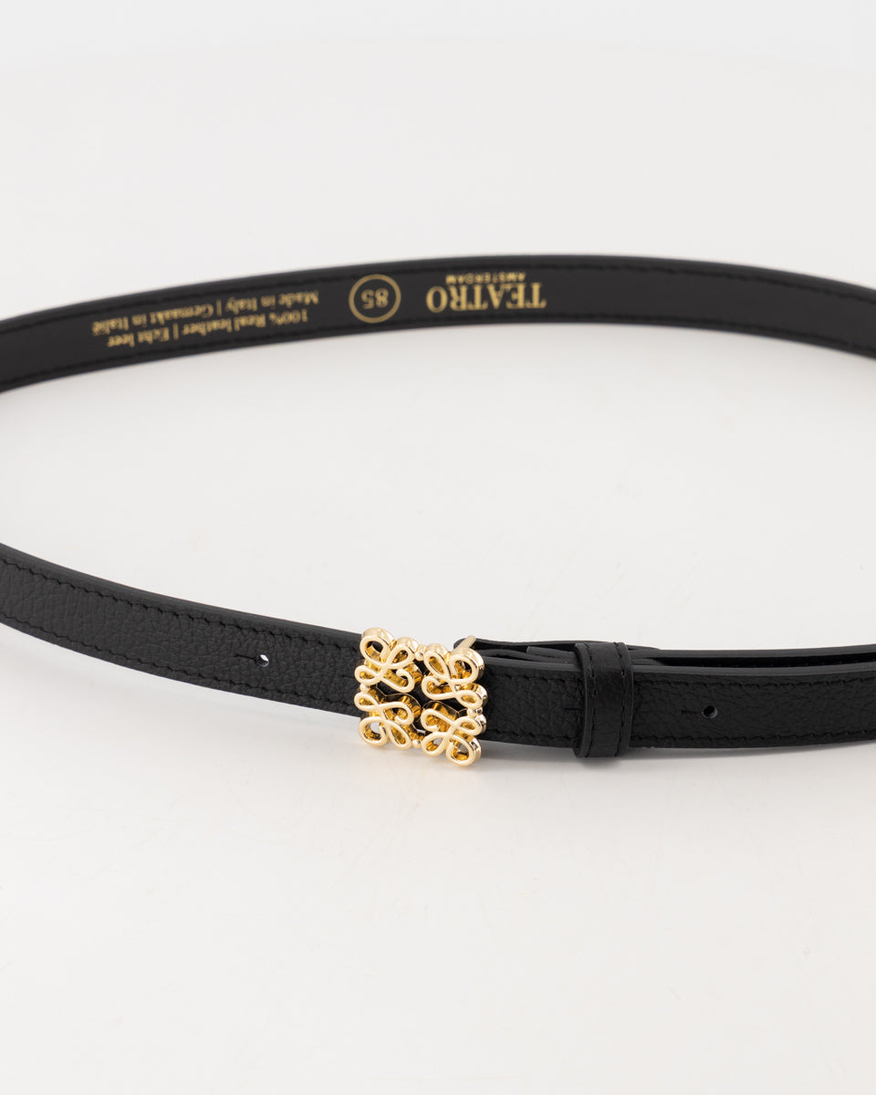 RIEM BIEN ZWART SMAL