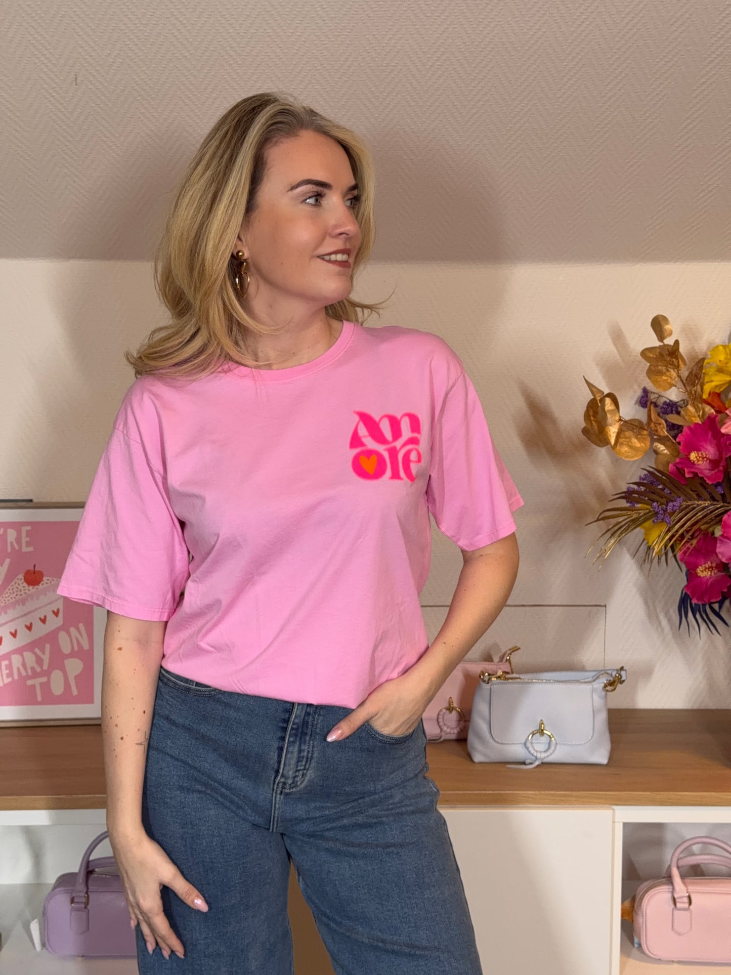 T-SHIRT AMORE ROZE