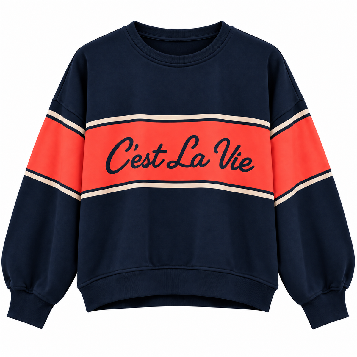 TRUI C’EST LA VIE NAVY - MOOIJ Kinaofashionboutique