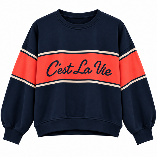 TRUI C’EST LA VIE NAVY - MOOIJ Kinaofashionboutique