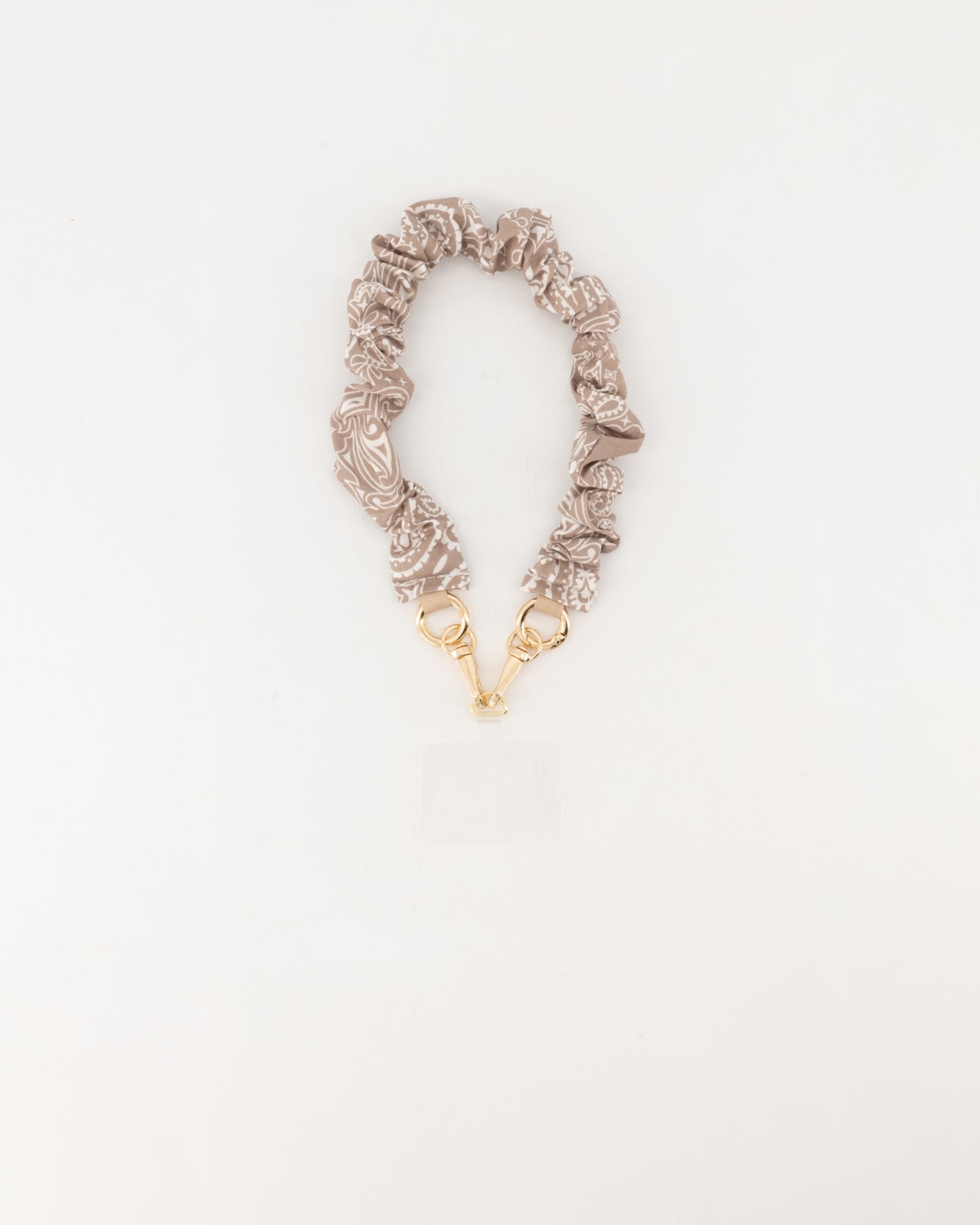 TELEFOONKOORD BANDANA TAUPE