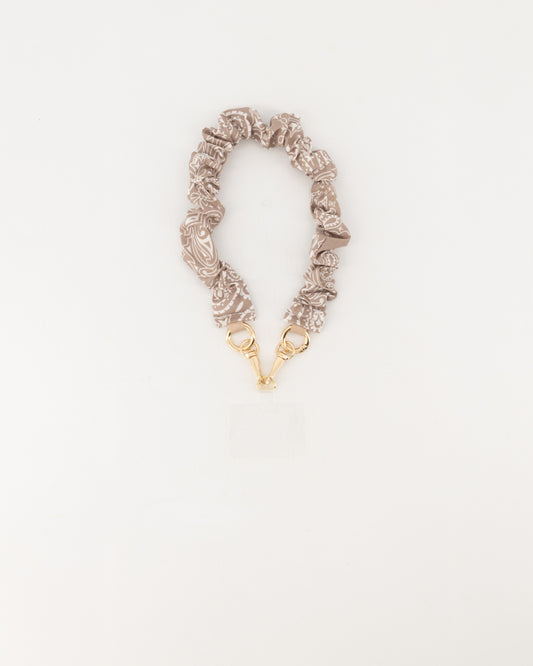 TELEFOONKOORD BANDANA TAUPE