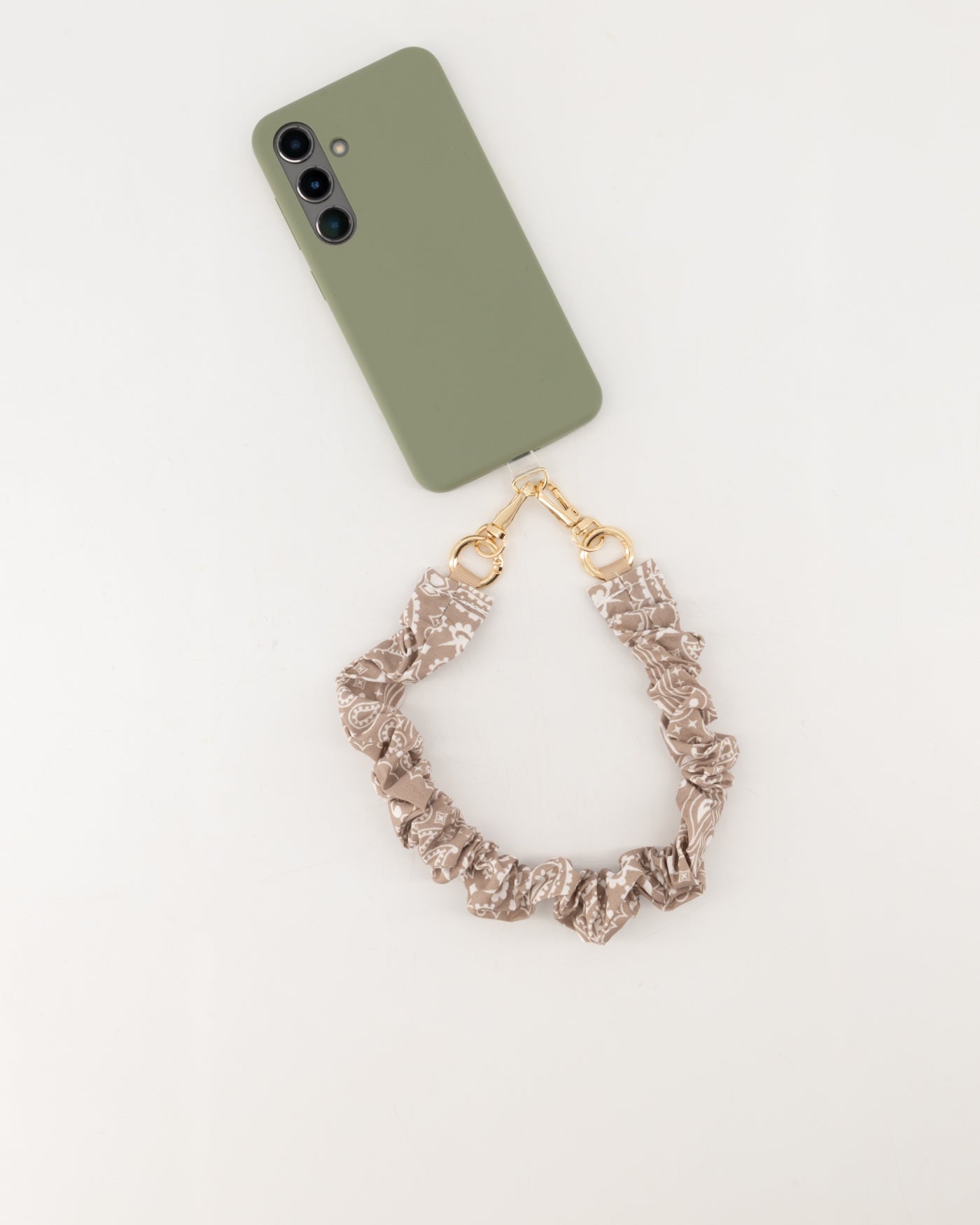 TELEFOONKOORD BANDANA TAUPE