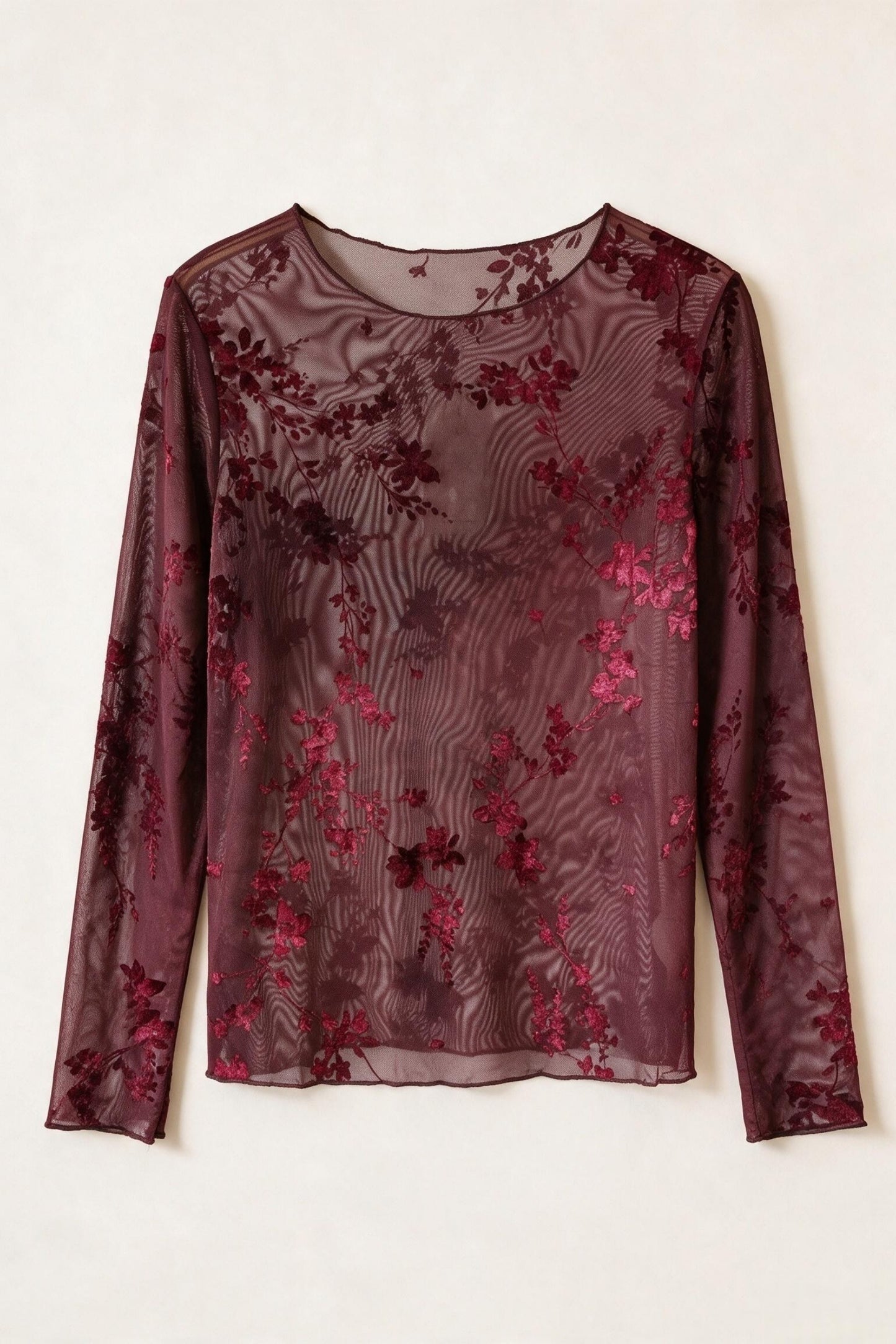 TOP MESH JOSIE AUBERGINE