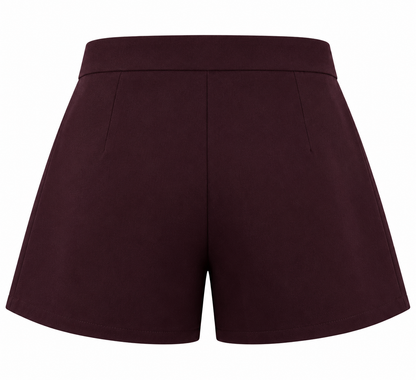SKORT ROSIE AUBERGINE Kinaofashionboutique