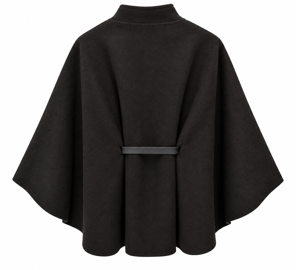 PONCHO VEST ZWART Kinaofashionboutique