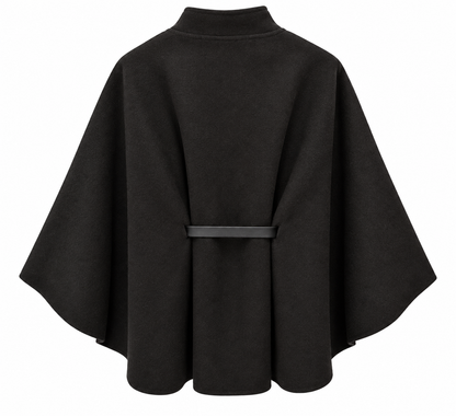 PONCHO VEST ZWART Kinaofashionboutique
