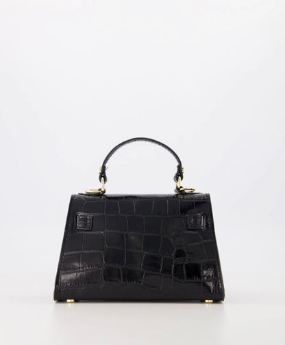 TAS GRACE CROCO - ZWART
