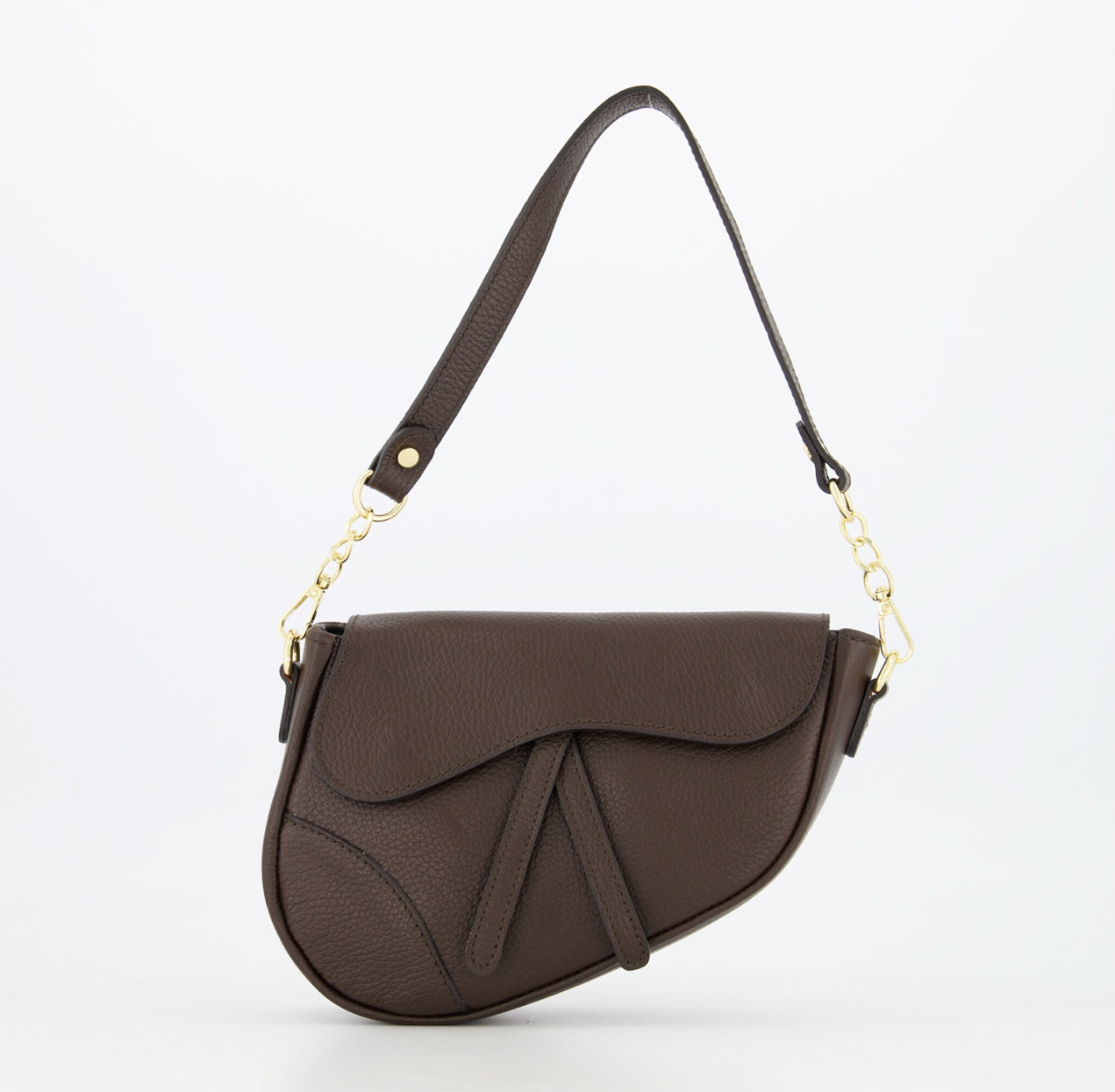 TAS GIGI LEER- DONKERBRUIN