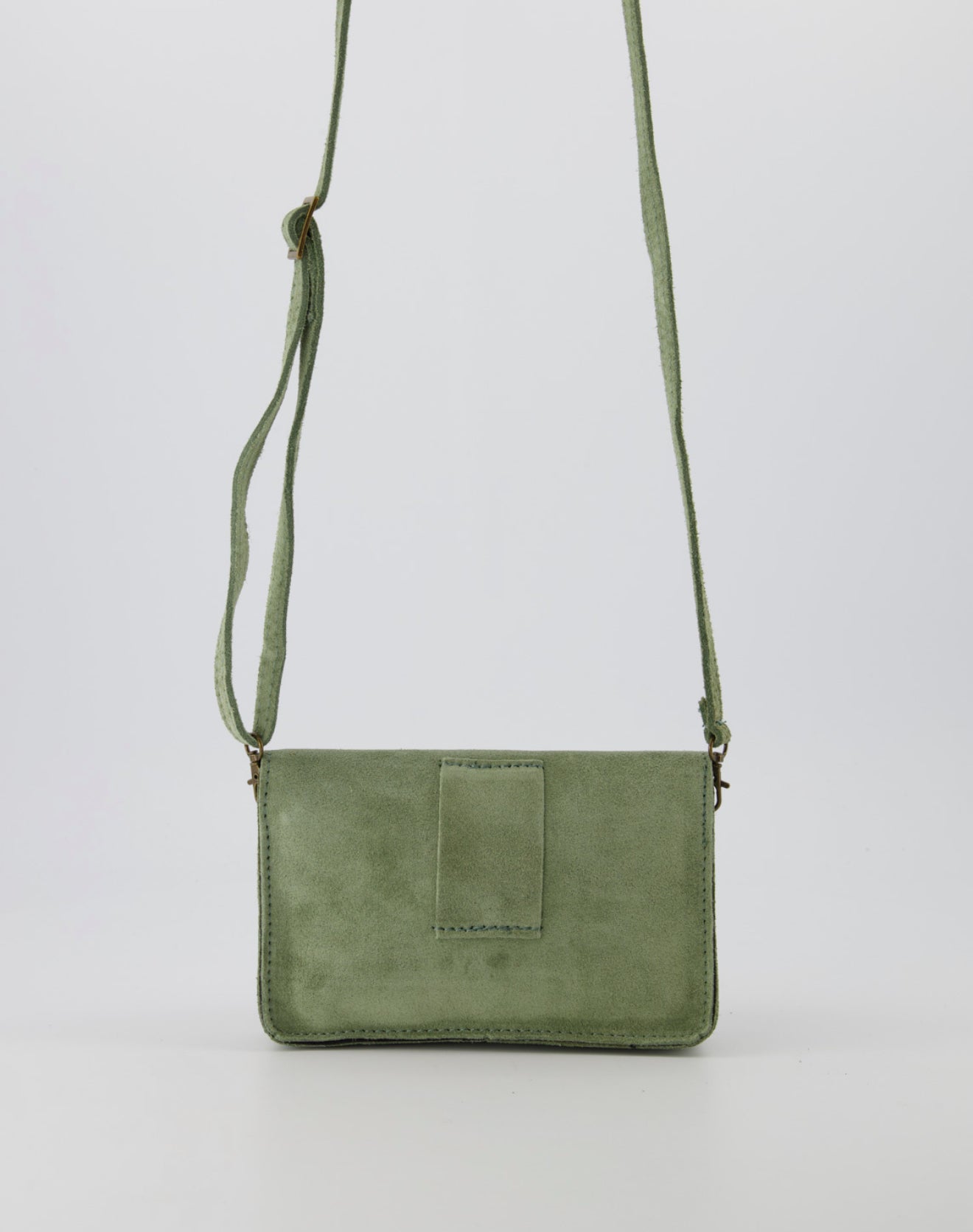 TAS LAURA SUEDE - GROEN