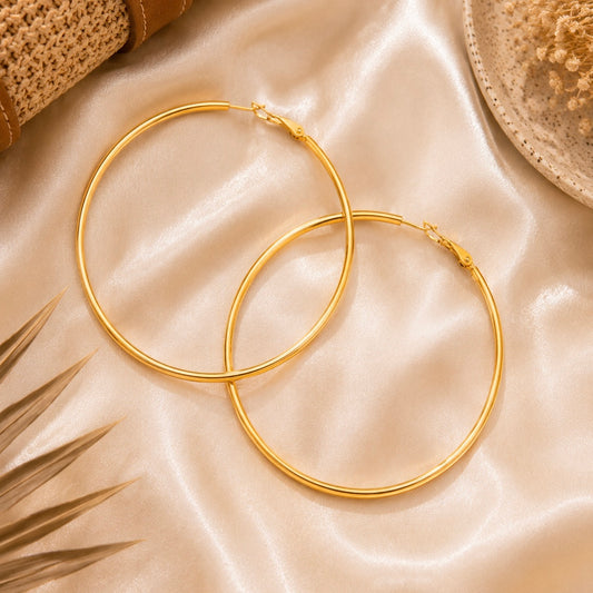 OORBELLEN CREOOL HOOPS 70mm