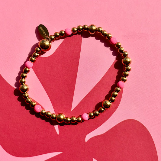 ARMBAND PINK DOTS - LABEL SIX