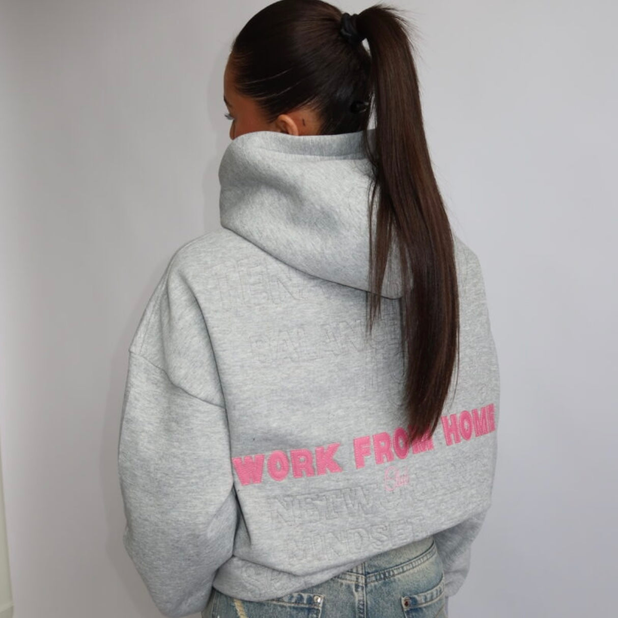 HOODIE WORK FROM HOME GRIJS