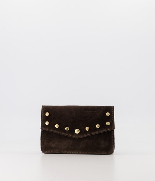 TAS LAURA SUEDE - DONKERBRUIN