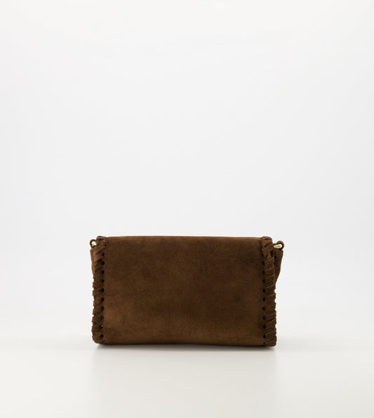 TAS ROMEE SUEDE - DONKERBRUIN