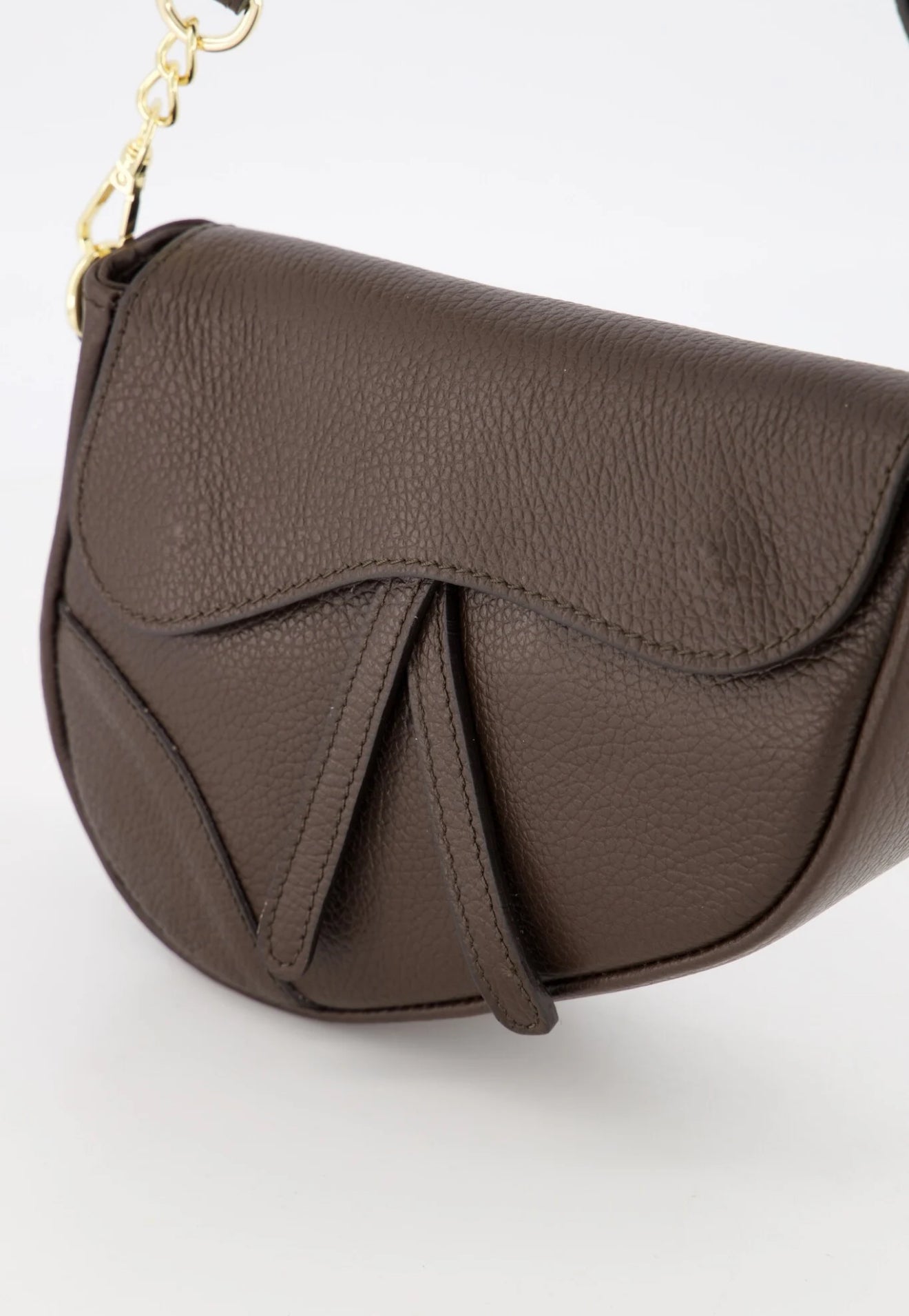 TAS GIGI LEER- DONKERBRUIN