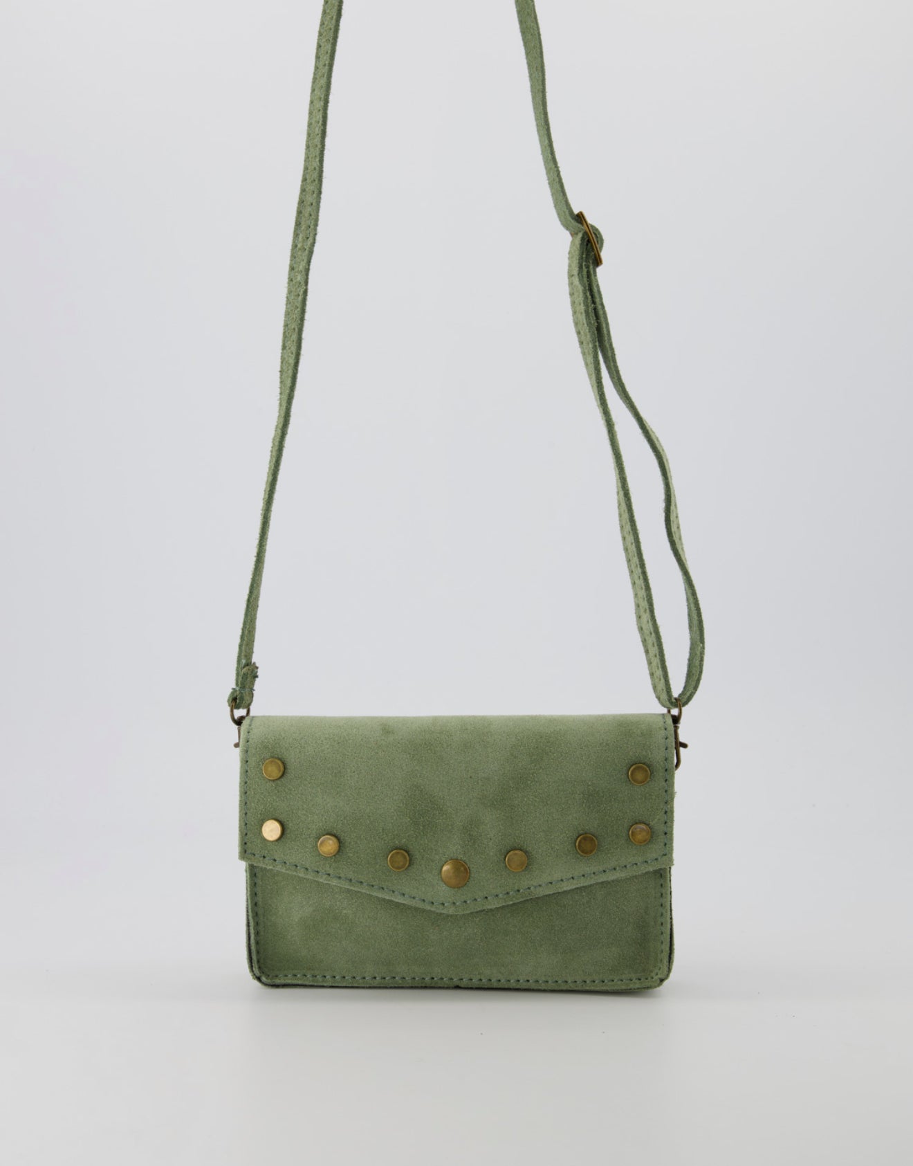 TAS LAURA SUEDE - GROEN