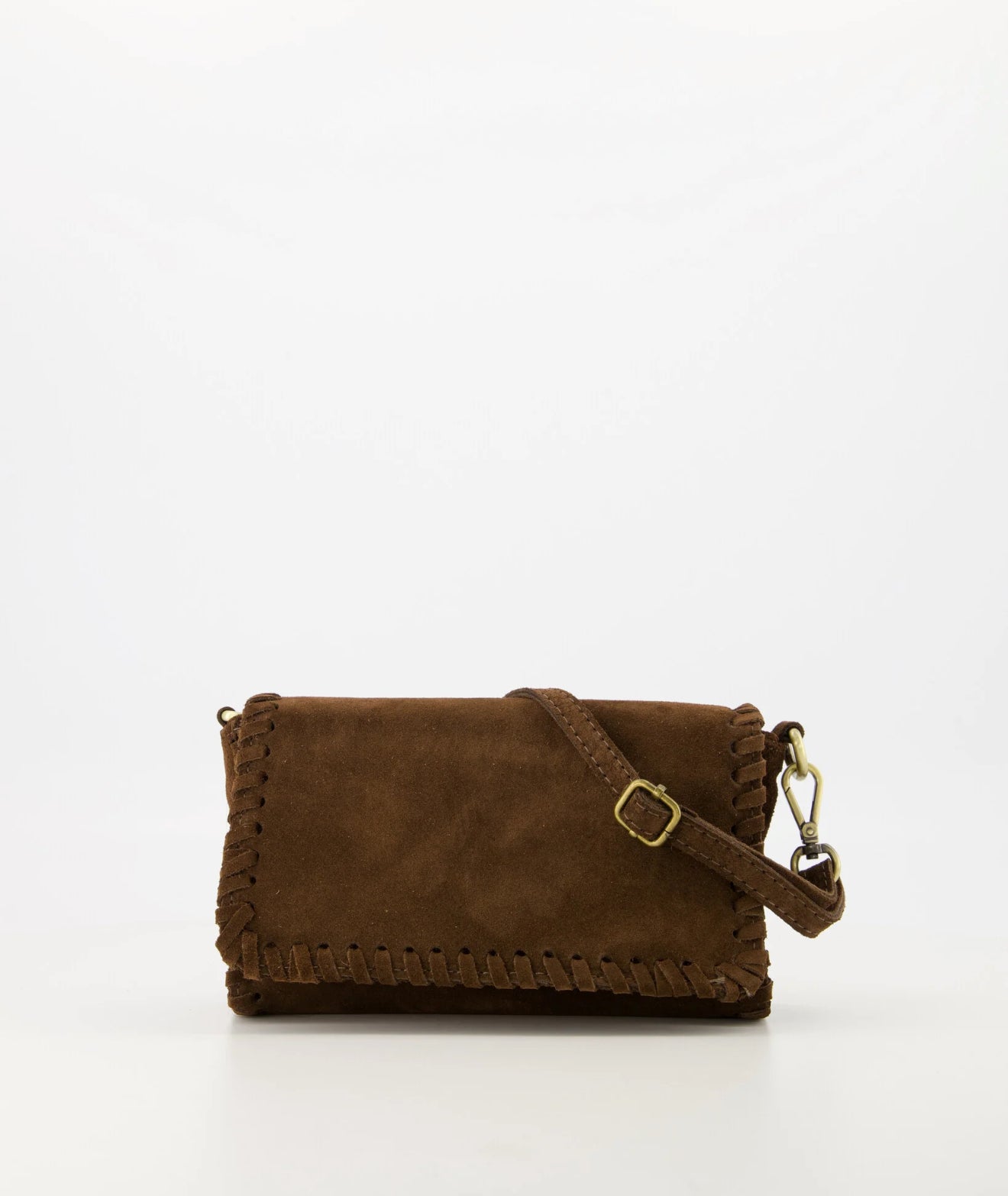 TAS ROMEE SUEDE - DONKERBRUIN