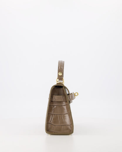 TAS GRACE CROCO TAUPE Kinaofashionboutique