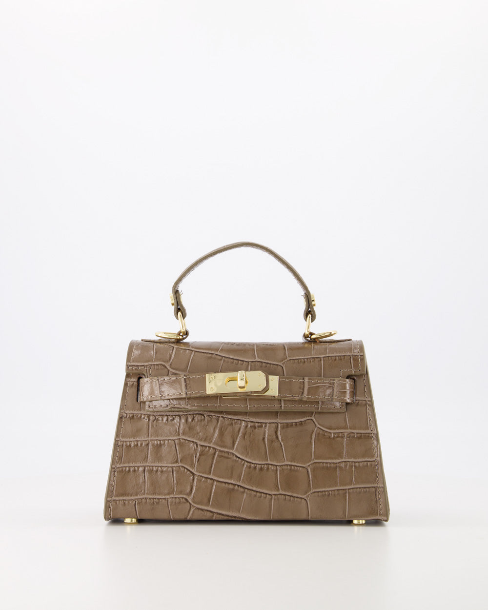 TAS GRACE CROCO TAUPE Kinaofashionboutique