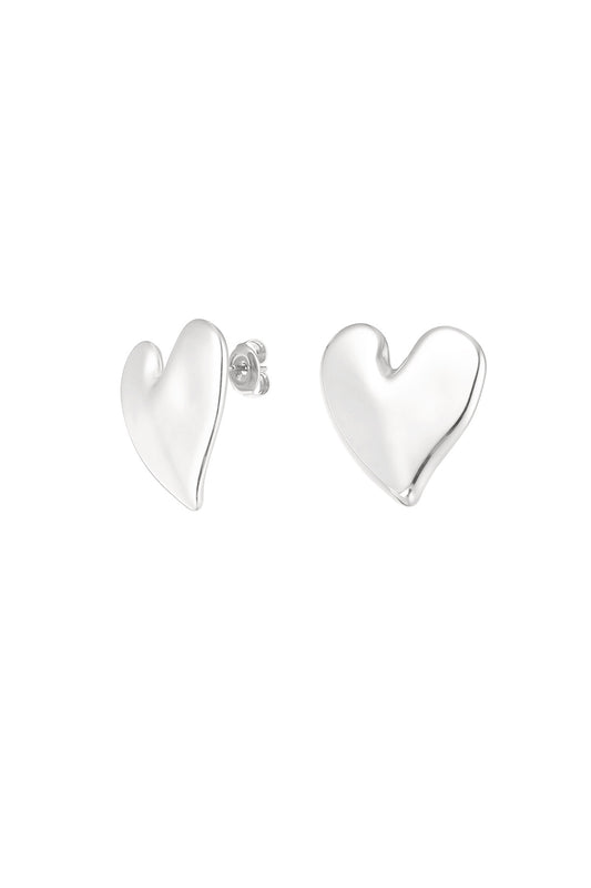 OORBELLEN LOVE FIRST ZILVER