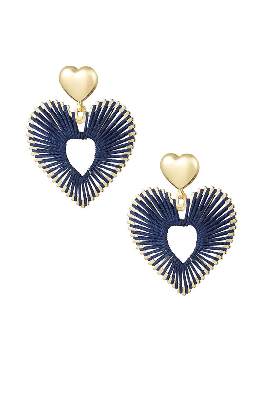 OORBELLEN TOUCH OF LOVE BLAUW