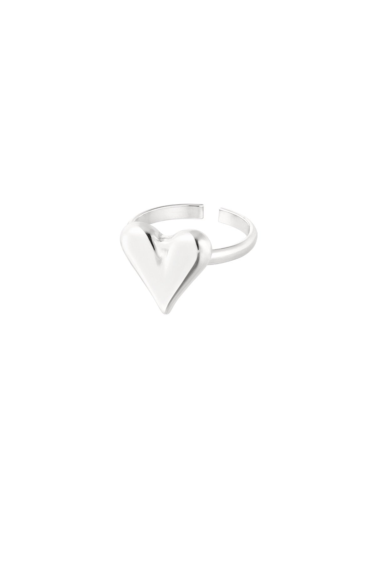 RING HART CLASSY ZILVER