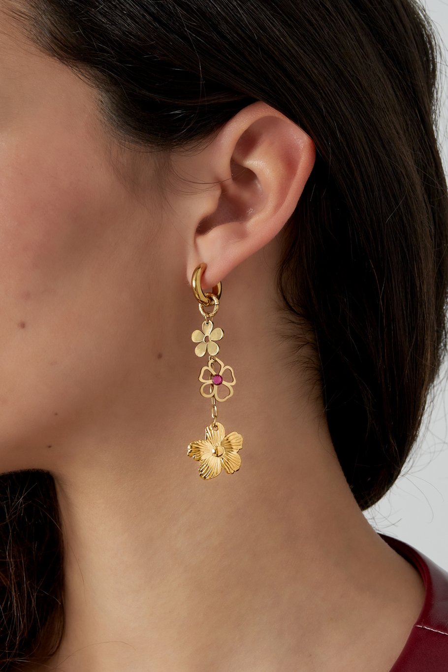OORBELLEN BLOOM BABY ZILVER